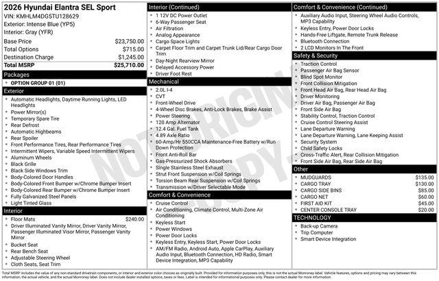 Hyundai Elantra  2026