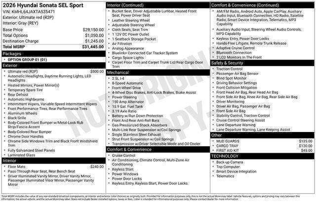 Hyundai Sonata  2026