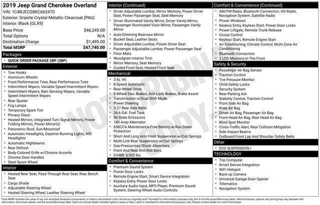 Jeep Grand Cherokee  2019