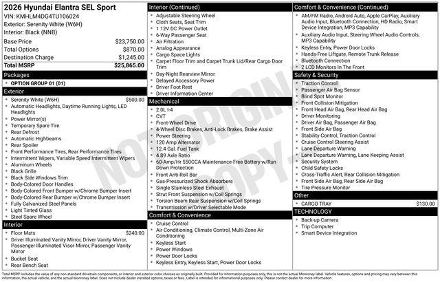 Hyundai Elantra  2026