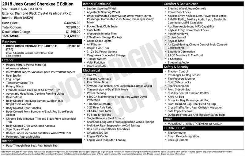 Jeep Grand Cherokee  2018
