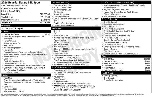 Hyundai Elantra  2026