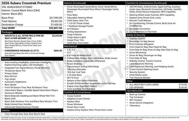 Subaru Crosstrek  2026
