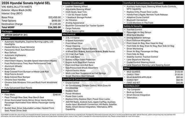 Hyundai Sonata Hybrid  2026