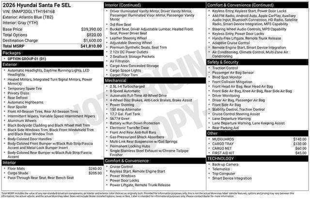 Hyundai Santa Fe  2026