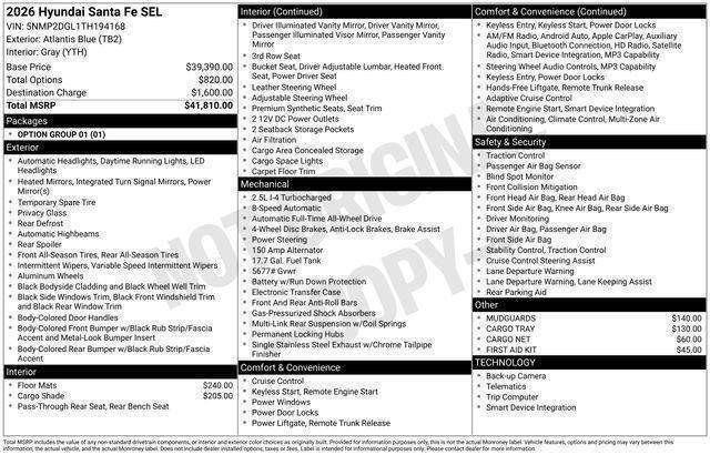 Hyundai Santa Fe  2026
