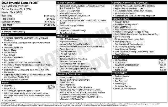 Hyundai Santa Fe  2026