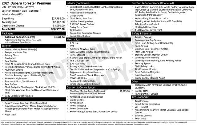 Subaru Forester  2021