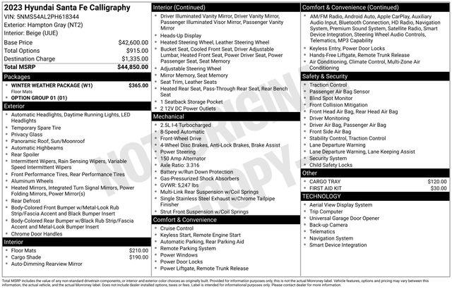 Hyundai Santa Fe  2023