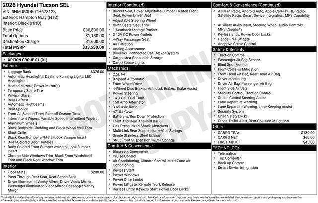 Hyundai Tucson  2026