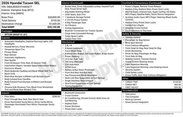 Hyundai Tucson  2026