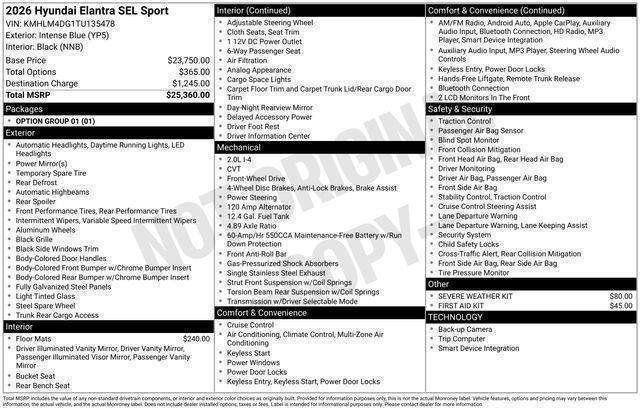 Hyundai Elantra  2026