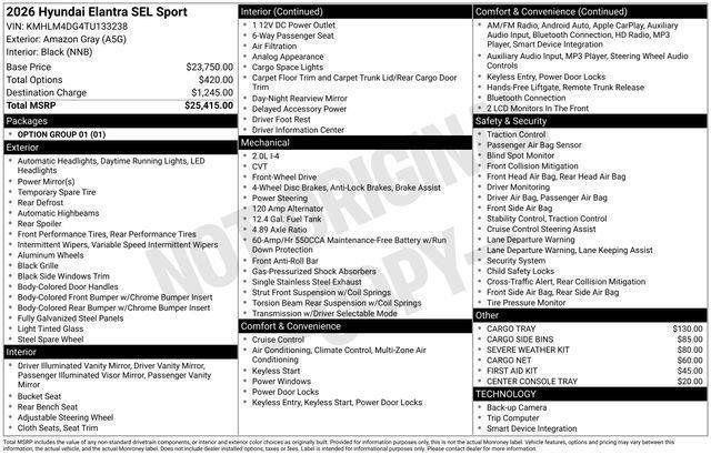 Hyundai Elantra  2026