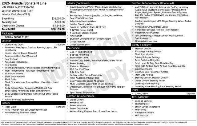 Hyundai Sonata  2026