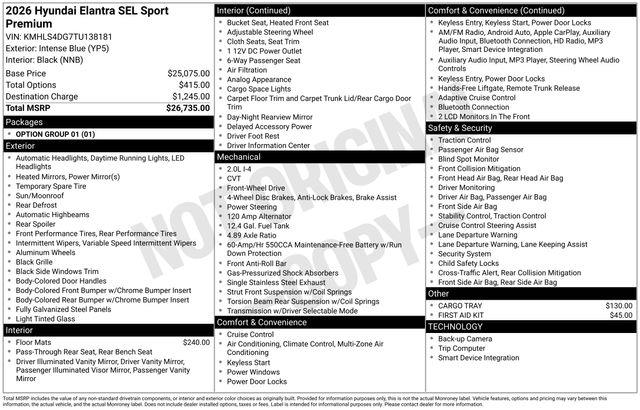 Hyundai Elantra  2026