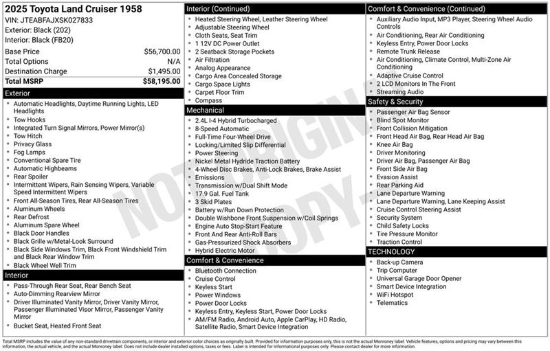 Toyota Land Cruiser  2025