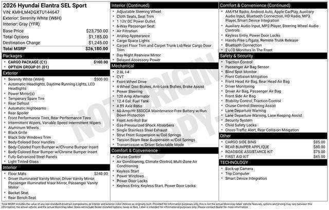 Hyundai Elantra  2026