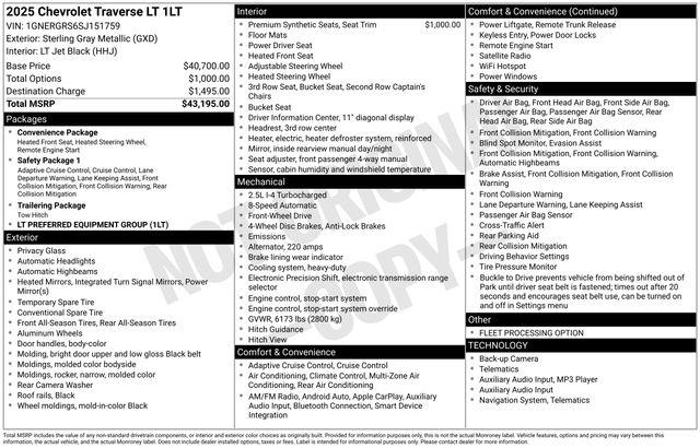 Chevrolet Traverse  2025