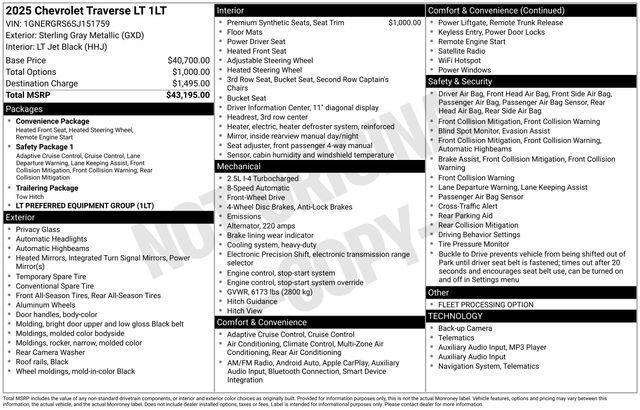 Chevrolet Traverse  2025