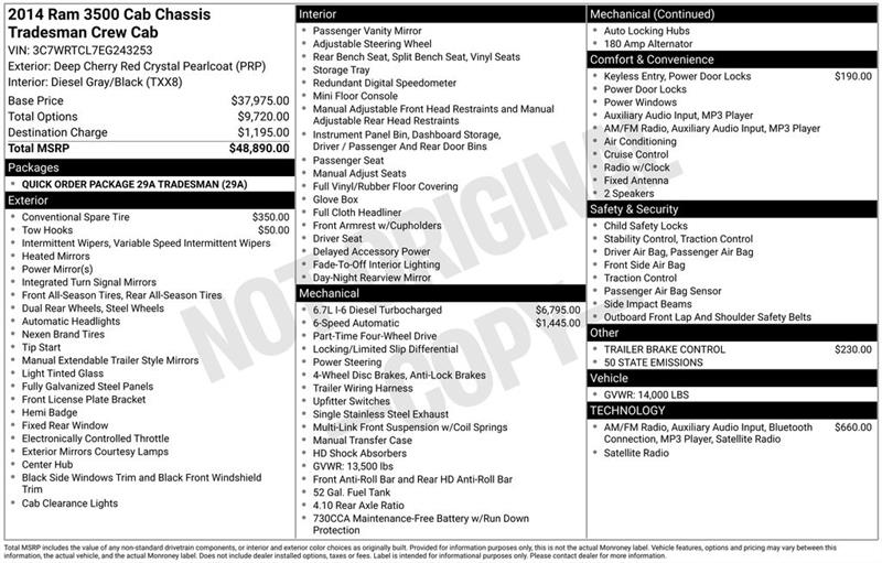 RAM 3500  2014