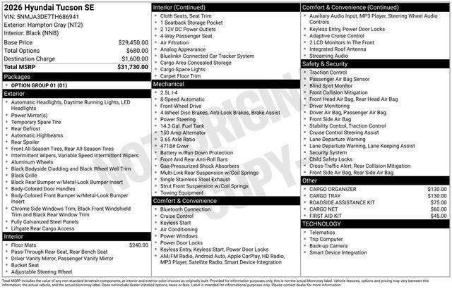 Hyundai Tucson  2026