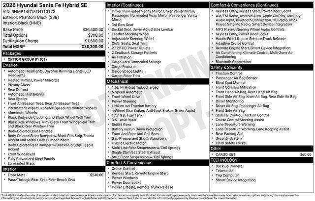 Hyundai Santa Fe Hybrid  2026