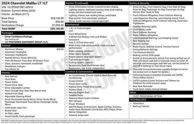 Chevrolet Malibu  2024