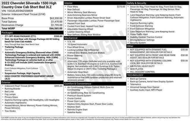 Chevrolet Silverado 1500  2022