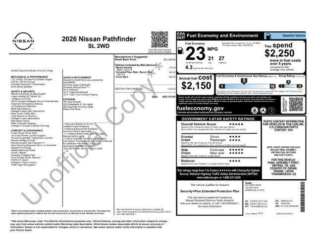 Nissan Pathfinder  2026