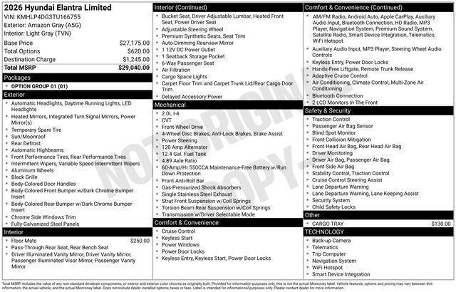 Hyundai Elantra  2026