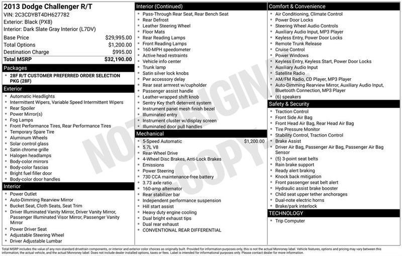 Dodge Challenger  2013