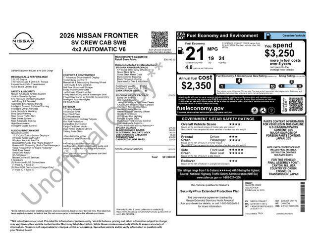 Nissan Frontier  2026