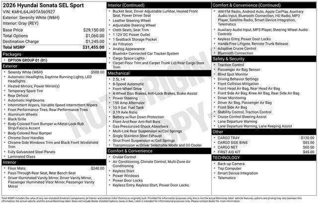 Hyundai Sonata  2026