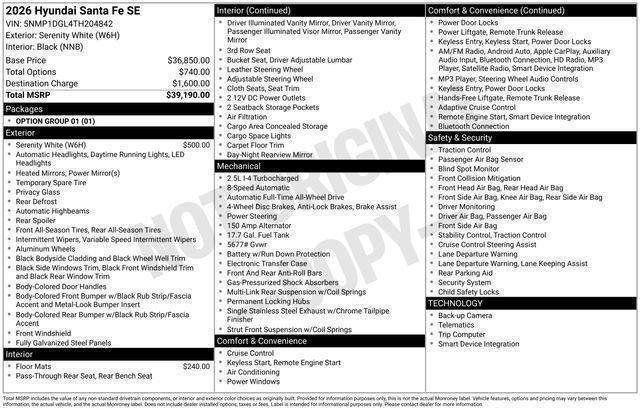 Hyundai Santa Fe  2026