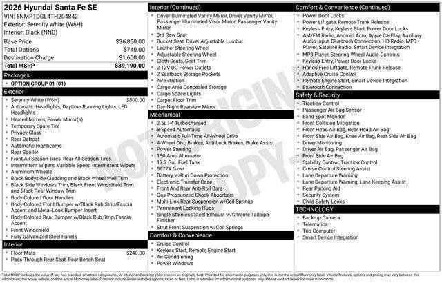 Hyundai Santa Fe  2026