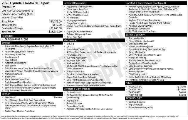 Hyundai Elantra  2026