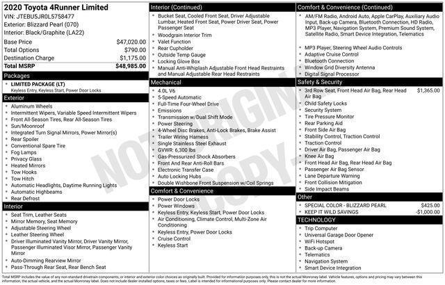 Toyota 4Runner  2020