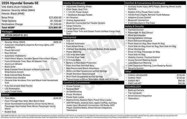 Hyundai Sonata  2026