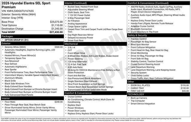 Hyundai Elantra  2026