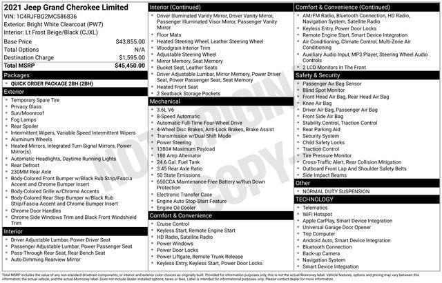 Jeep Grand Cherokee  2021