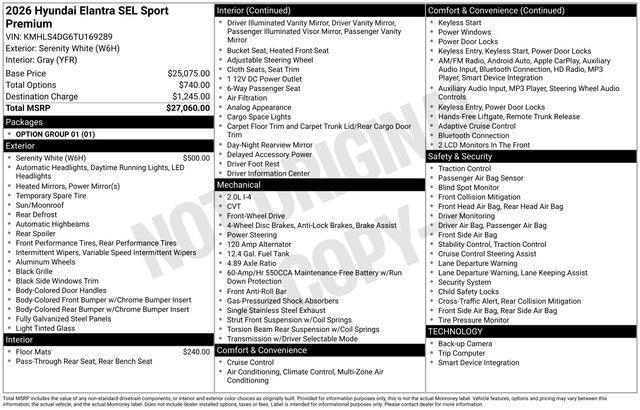 Hyundai Elantra  2026