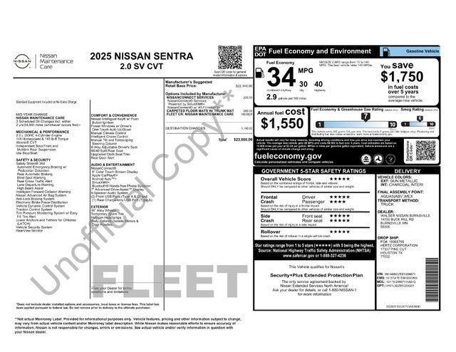 Nissan Sentra  2025