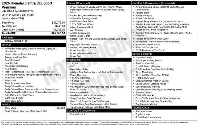 Hyundai Elantra  2026