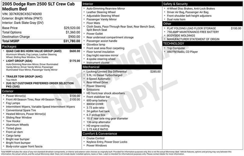 Dodge Ram 2500  2005