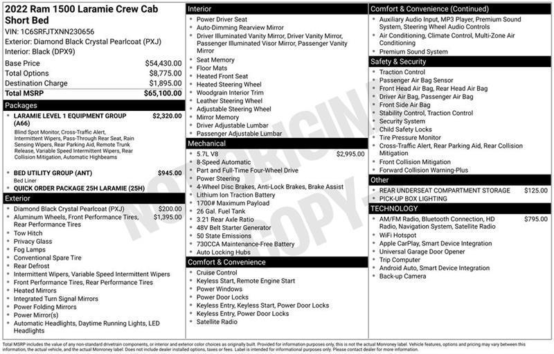 RAM 1500  2022