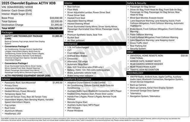 Chevrolet Equinox  2025