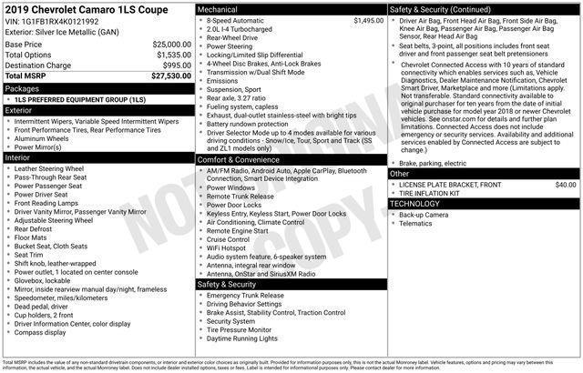 Chevrolet Camaro  2019