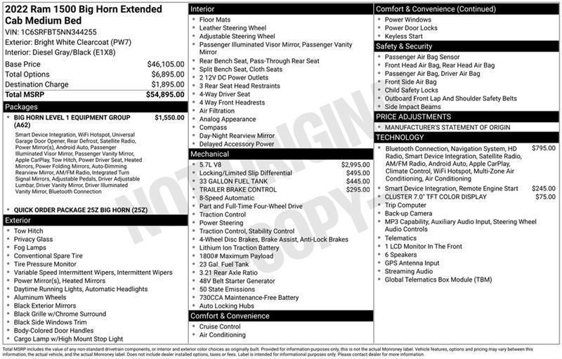RAM 1500  2022