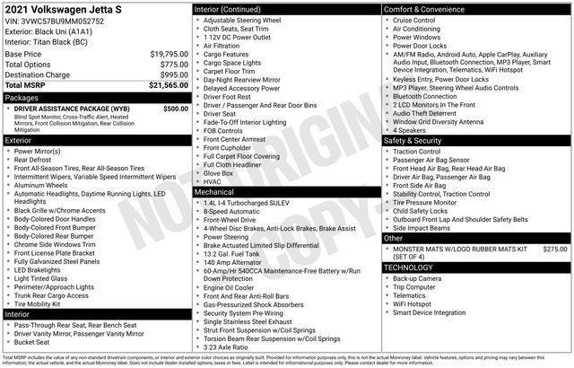 Volkswagen Jetta  2021