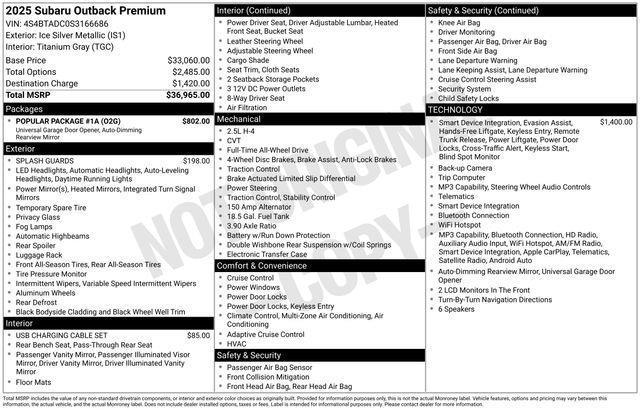Subaru Outback  2025